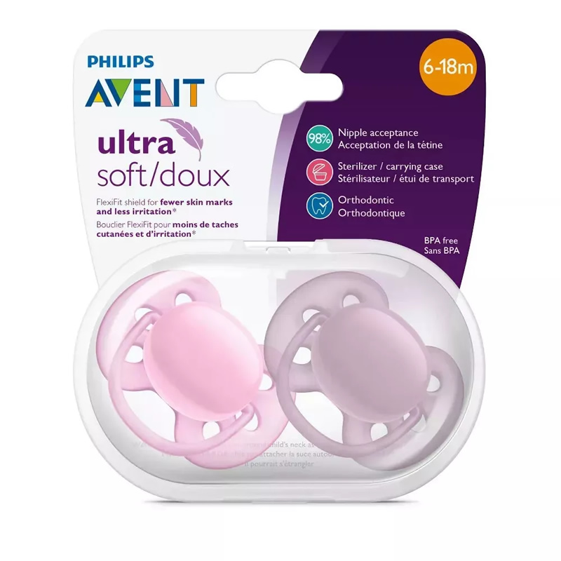پستانک بادامی 6 تا 18 ماه ULTRA SOFT اونتAVENT