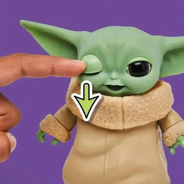 فیگور حالت پذیر بیبی یودا Star Wars- GROGU